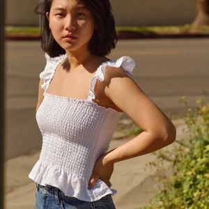 Junebug Linen Top by Reformation. New with tags